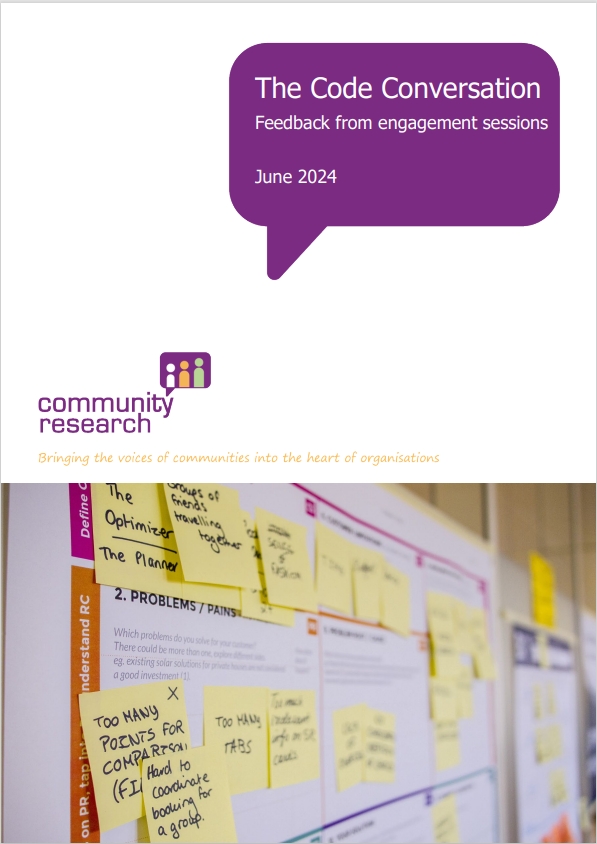 The Code Conversation - adborth gan ddigwyddiadau ymgysylltu y cofrestrai